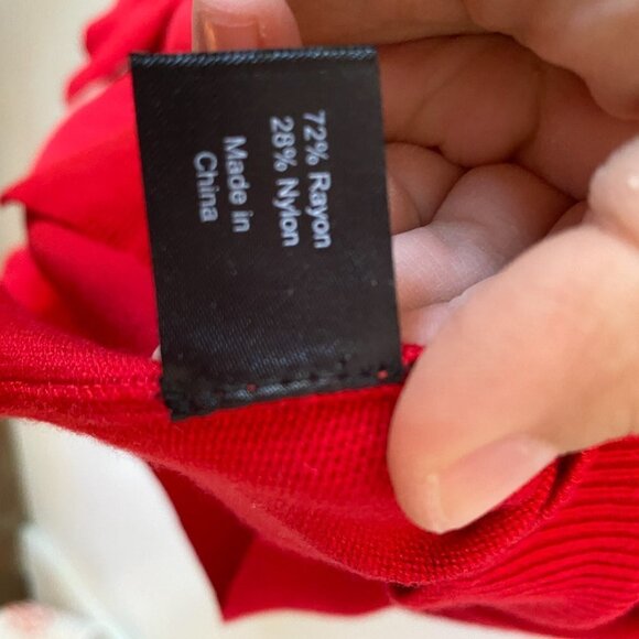 Lane Bryant Sweater Women's 14/16 Scoop Neck Red Holiday - Picture 4 of 5